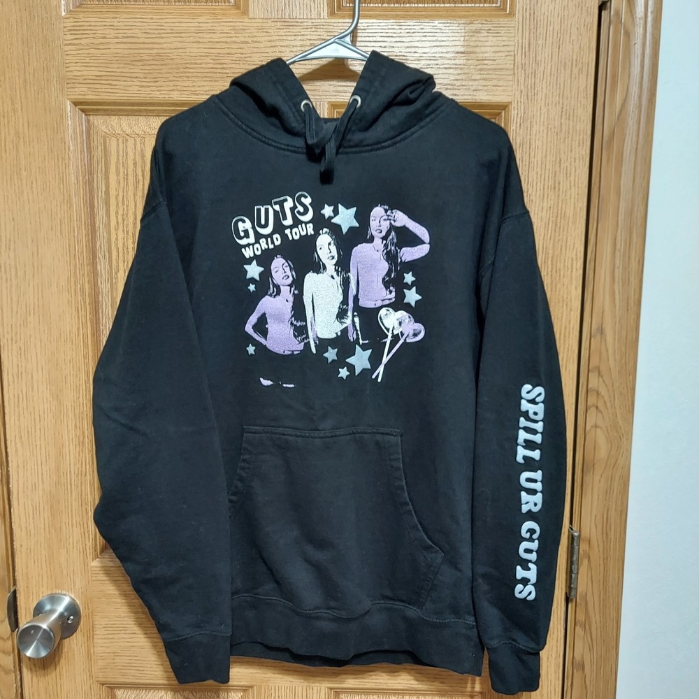 Olivia Rodrigo Guts World Tour 2024 Exclusive Dateback Hoodie Size‎ Large